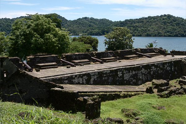 panama canal cruises fort portobelo ruins, colon, panama